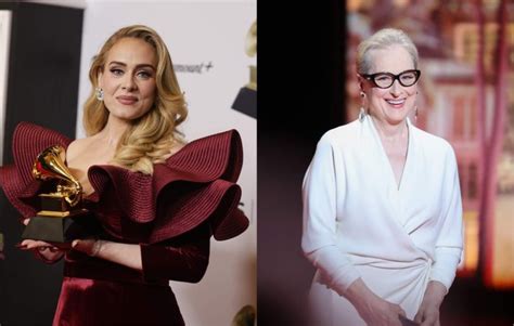 celine trui streep|Adele embraces Meryl Streep at Vegas show while dressed as .